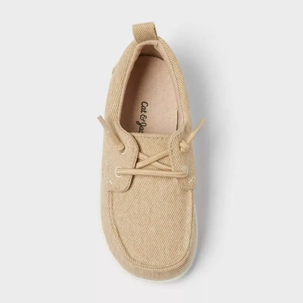 Cat & Jack Toddler Bobby Slip On Boat Sneakers Size 5T Khaki
